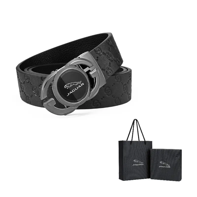 JAGUAR Мужской деловой ремень с автоматической пряжкой ажурного дизайна из натуральной кожи черный металлик шириной 3,5 см, Black Gunmetal
JAGUAR Мужской деловой ремень с автоматической пряжкой ажурного дизайна из натуральной кожи черный металлик шириной 3,5 см, Black Gunmetal