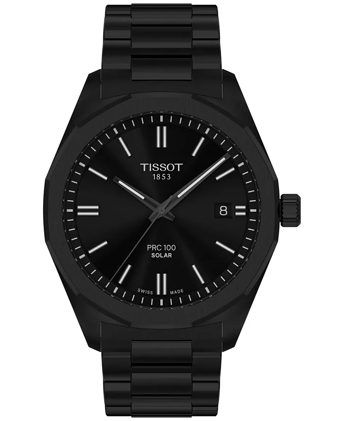 Мужские часы Swiss PRC 100 Solar Quartz на стальном браслете с черным покрытием, 39 мм Tissot
Мужские часы Swiss PRC 100 Solar Quartz на стальном браслете с черным покрытием, 39 мм Tissot