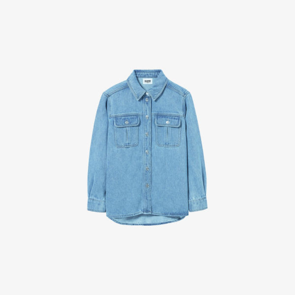 Рубашка джинсовая Claudie Pierlot с накладными карманами, синий
Рубашка джинсовая Claudie Pierlot с накладными карманами, синий