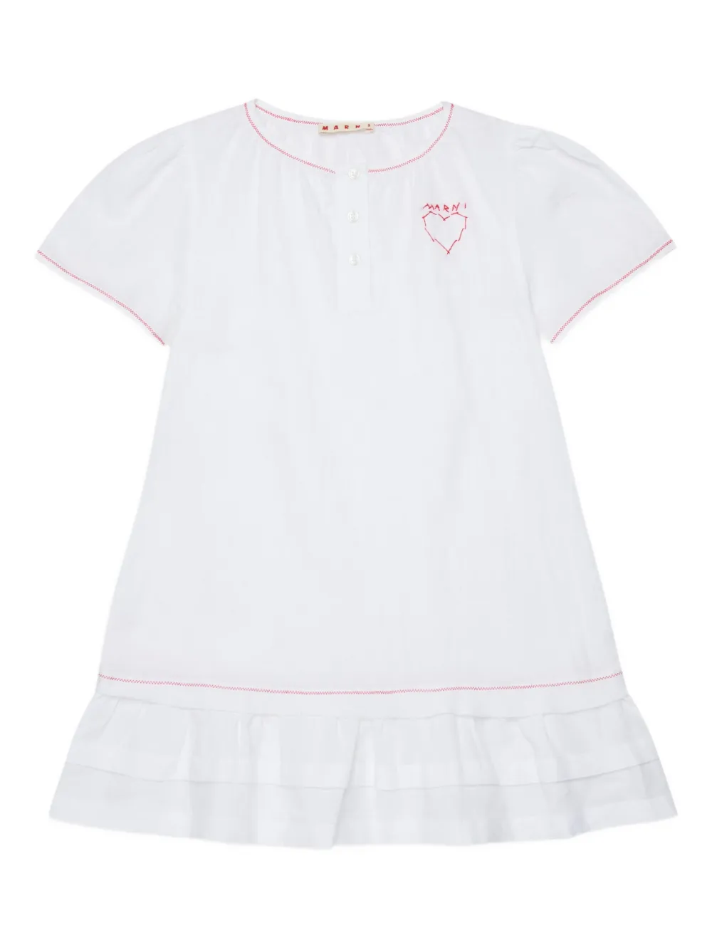 Платье с оборками Marni Kids, белый
Платье с оборками Marni Kids, белый