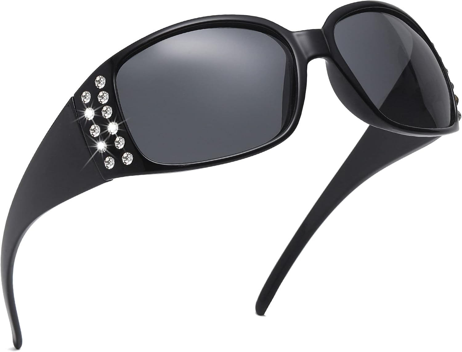 Поляризованные солнцезащитные очки для женщин, овальные солнцезащитные очки со стразами для вождения/шопинга, защита от УФ-излучения SANARITA, Black Frame/Polarized Black Lens
Поляризованные солнцезащитные очки для женщин, овальные солнцезащитные очки со стразами для вождения/шопинга, защита от УФ-излучения SANARITA, Black Frame/Polarized Black Lens