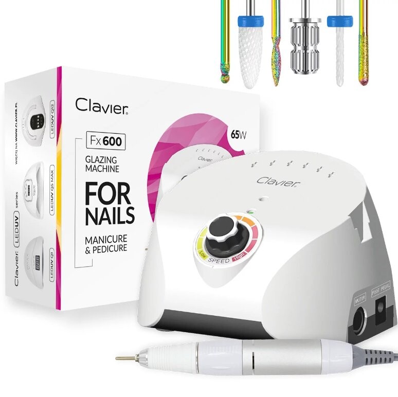 Clavier, Фрезер для маникюра FX 600 65Вт 35000 об/мин, белый
Clavier, Фрезер для маникюра FX 600 65Вт 35000 об/мин, белый