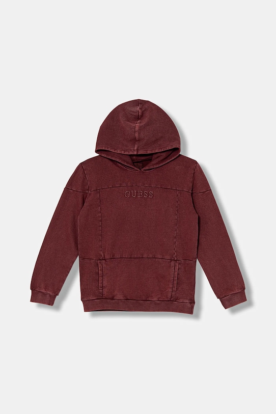 Детская хлопковая толстовка Guess, бордовый
Детская хлопковая толстовка Guess, бордовый