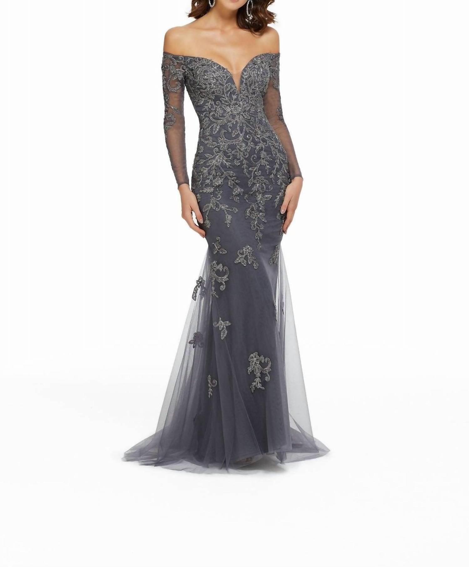 Формальное платье-труба в цвете антрацит MGNY, Charcoal
Формальное платье-труба в цвете антрацит MGNY, Charcoal