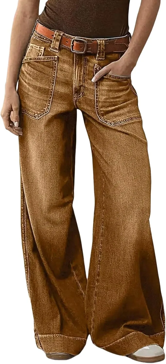 Женские джинсы Wide Leg High Waisted Straight Leg Bootcut Baggy
Женские джинсы Wide Leg High Waisted Straight Leg Bootcut Baggy