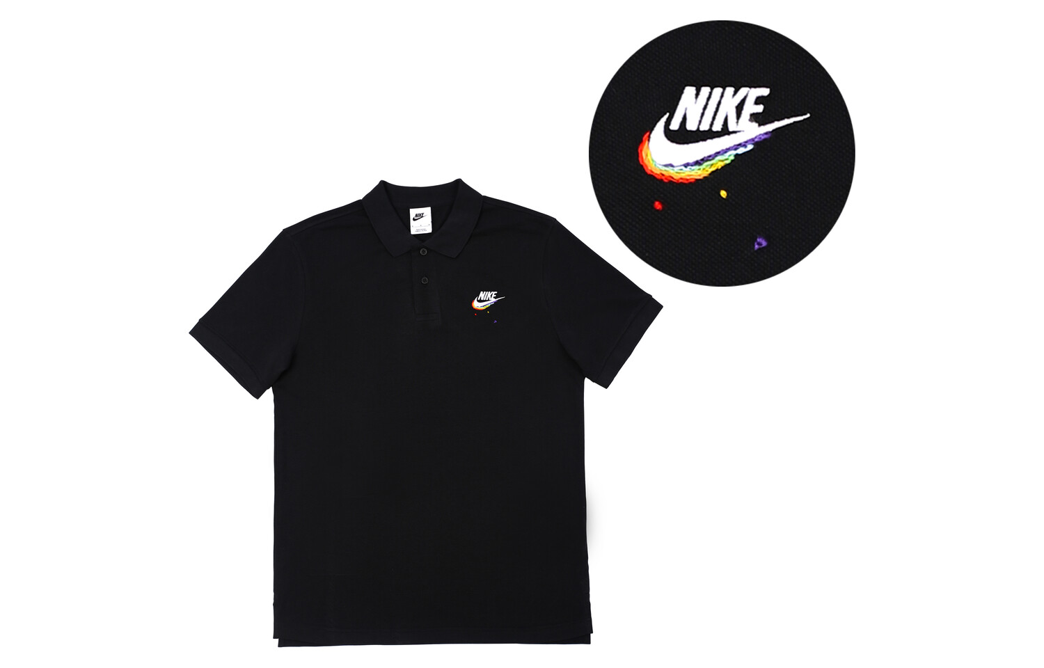 Рубашка поло мужская черная Nike, черный
Рубашка поло мужская черная Nike, черный