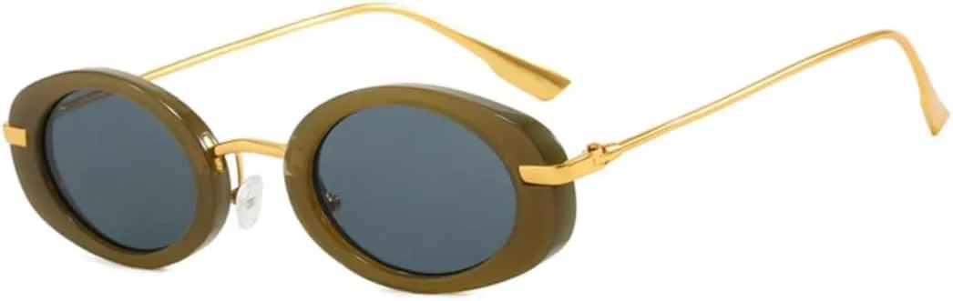 Солнцезащитные очки с защитой UV400 | Овальная металлическая оправа | для женщин и мужчин, для занятий спортом на открытом воздухе и вождения DSVIGF, Green Gray
Солнцезащитные очки с защитой UV400 | Овальная металлическая оправа | для женщин и мужчин, для занятий спортом на открытом воздухе и вождения DSVIGF, Green Gray