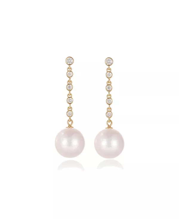 Серьги-Подвески Electra Riviere с пресноводным жемчугом Classicharms, gold
Серьги-Подвески Electra Riviere с пресноводным жемчугом Classicharms, gold