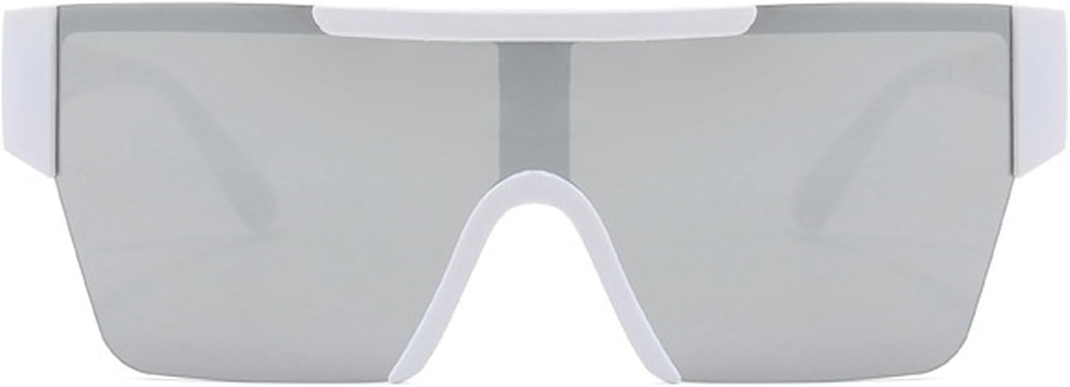 Квадратные солнцезащитные очки для женщин, большие солнцезащитные очки с плоским верхом и зеркальными линзами для мужчин, винтажные солнцезащитные очки-щитки mincl, Silver
Квадратные солнцезащитные очки для женщин, большие солнцезащитные очки с плоским верхом и зеркальными линзами для мужчин, винтажные солнцезащитные очки-щитки mincl, Silver