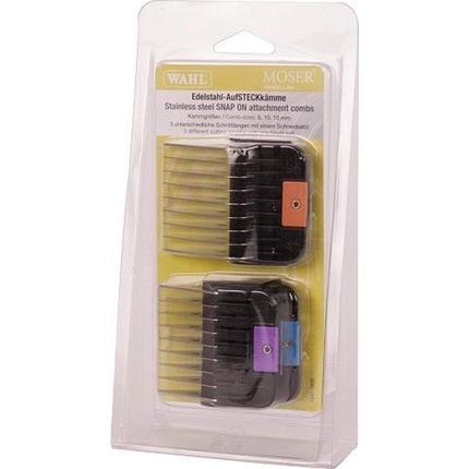Расчески-насадки Pro Pet Moser Annimalline из нержавеющей стали Wahl
Расчески-насадки Pro Pet Moser Annimalline из нержавеющей стали Wahl