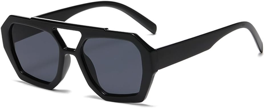 Женские солнцезащитные очки с многоугольной двойной перемычкой, роскошный минималистичный дизайн, модные очки с леопардовым принтом, ретро-очки, защита от ультрафиолета UV400 TYUVIVO, Black
Женские солнцезащитные очки с многоугольной двойной перемычкой, роскошный минималистичный дизайн, модные очки с леопардовым принтом, ретро-очки, защита от ультрафиолета UV400 TYUVIVO, Black