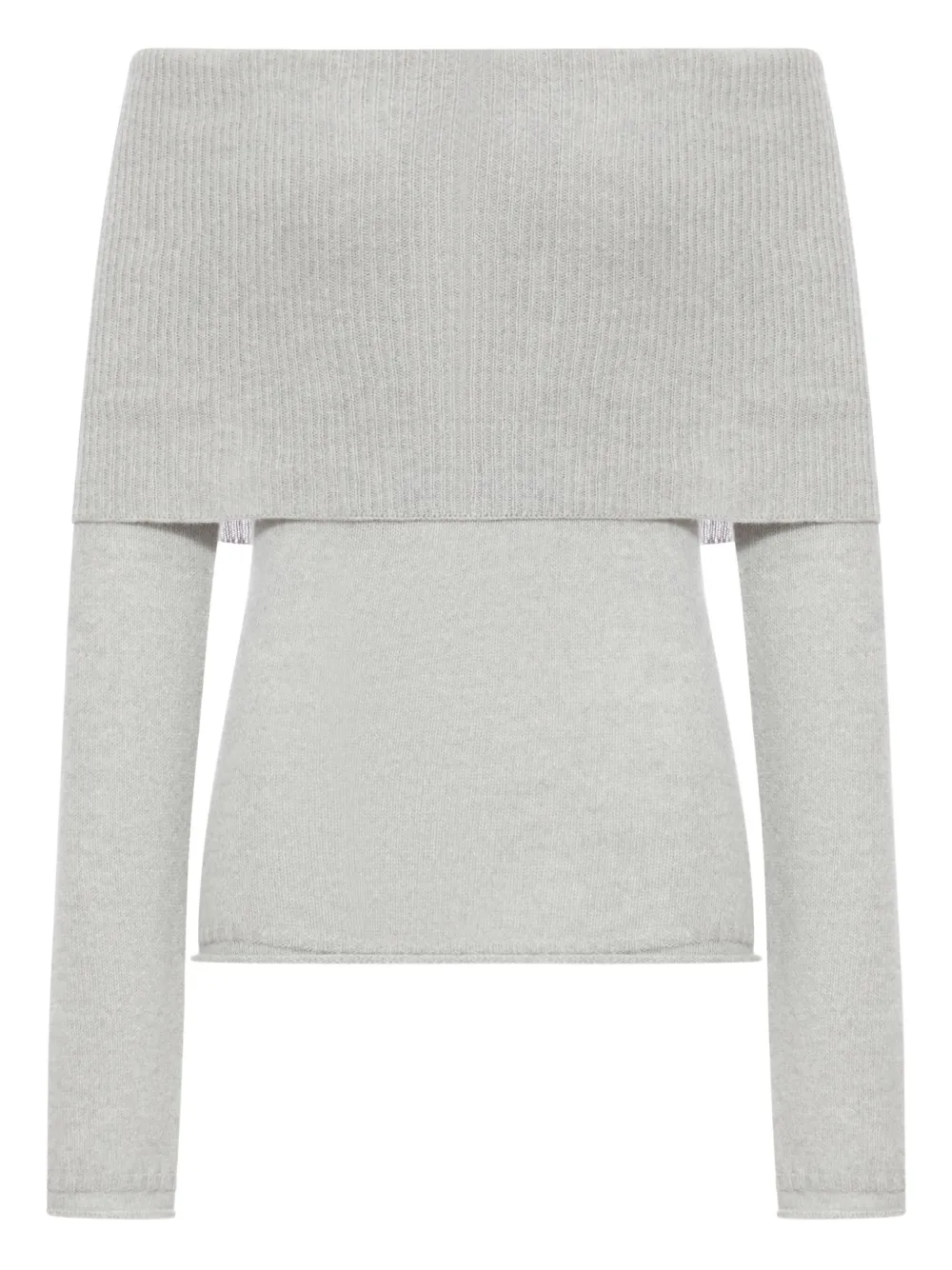 Свитер в рубчик с вырезом-лодочкой Roberto Collina, серый
Свитер в рубчик с вырезом-лодочкой Roberto Collina, серый