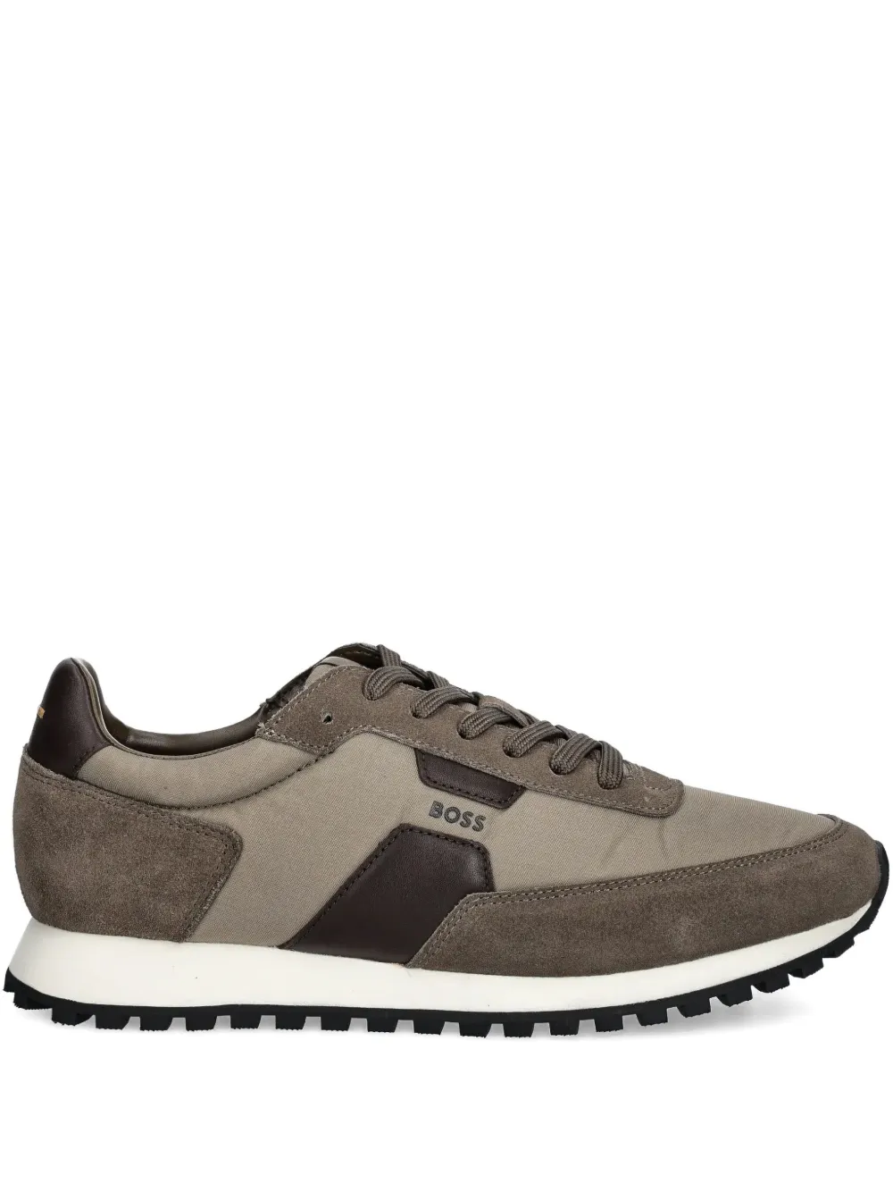Кроссовки с замшевыми кожаными панелями BOSS, зеленый
Кроссовки с замшевыми кожаными панелями BOSS, зеленый