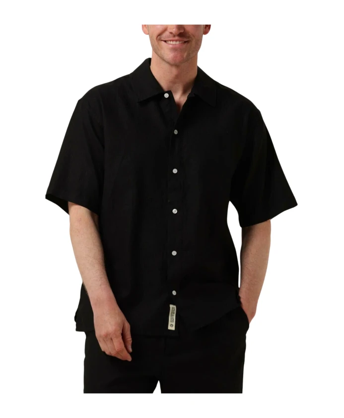 Льняная рубашка S в стиле casual Woodbird, черный
Льняная рубашка S в стиле casual Woodbird, черный