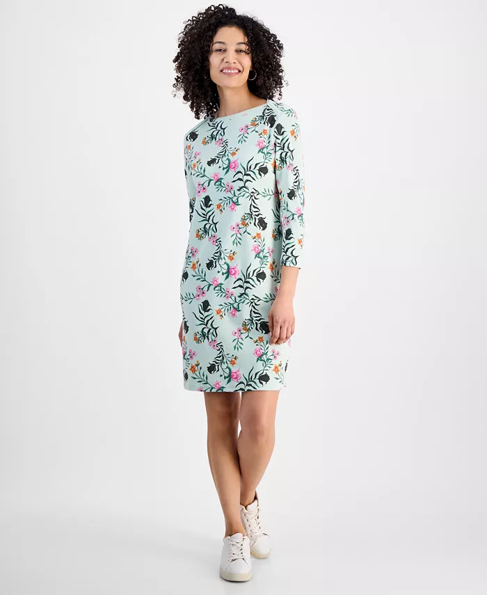 Маленькое хлопковое платье с лодочкой Style & Co, синий
Маленькое хлопковое платье с лодочкой Style & Co, синий