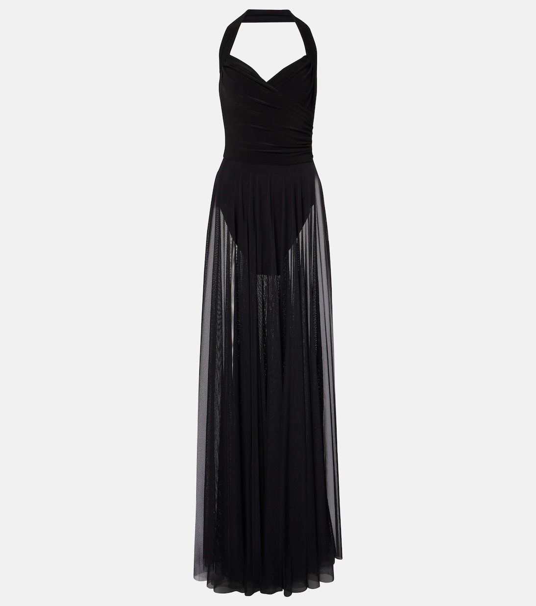 Кейла макси-платье из драпированной сетки Norma Kamali, черный
Кейла макси-платье из драпированной сетки Norma Kamali, черный