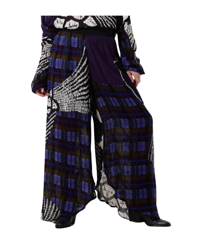 Широкие женские брюки темно . Mes Demoiselles, синий
Широкие женские брюки темно . Mes Demoiselles, синий