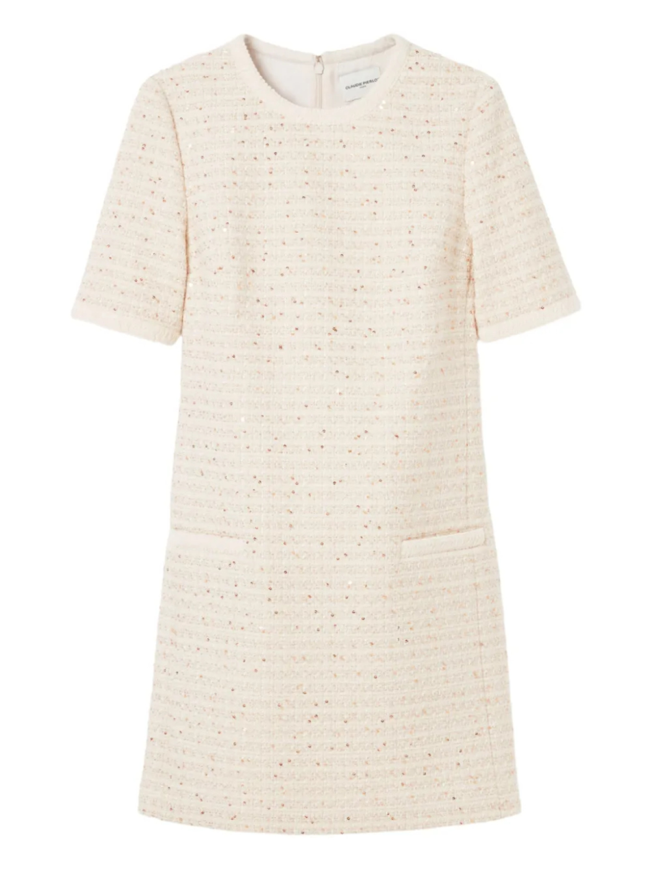 Claudie Pierlot твидовое платье, нейтральный 
Claudie Pierlot твидовое платье, нейтральный
