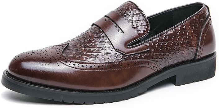 Мужские слипоны Santimon с пенни-лоферами, броги с перфорацией и крыльями, деловые формальные туфли, коричневый
Мужские слипоны Santimon с пенни-лоферами, броги с перфорацией и крыльями, деловые формальные туфли, коричневый