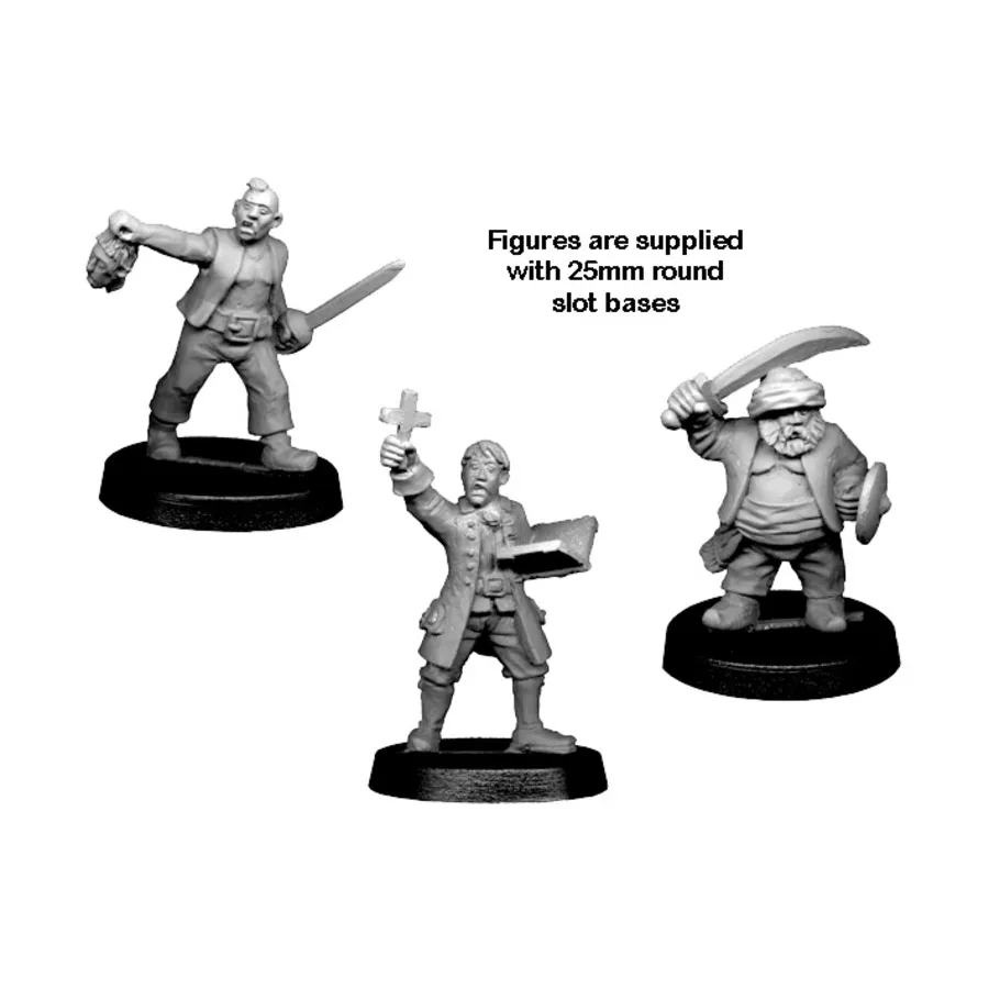 Разношерстная команда пиратов, Crusader Collections - Pirates (28mm) (Crusader Miniatures)
Разношерстная команда пиратов, Crusader Collections - Pirates (28mm) (Crusader Miniatures)