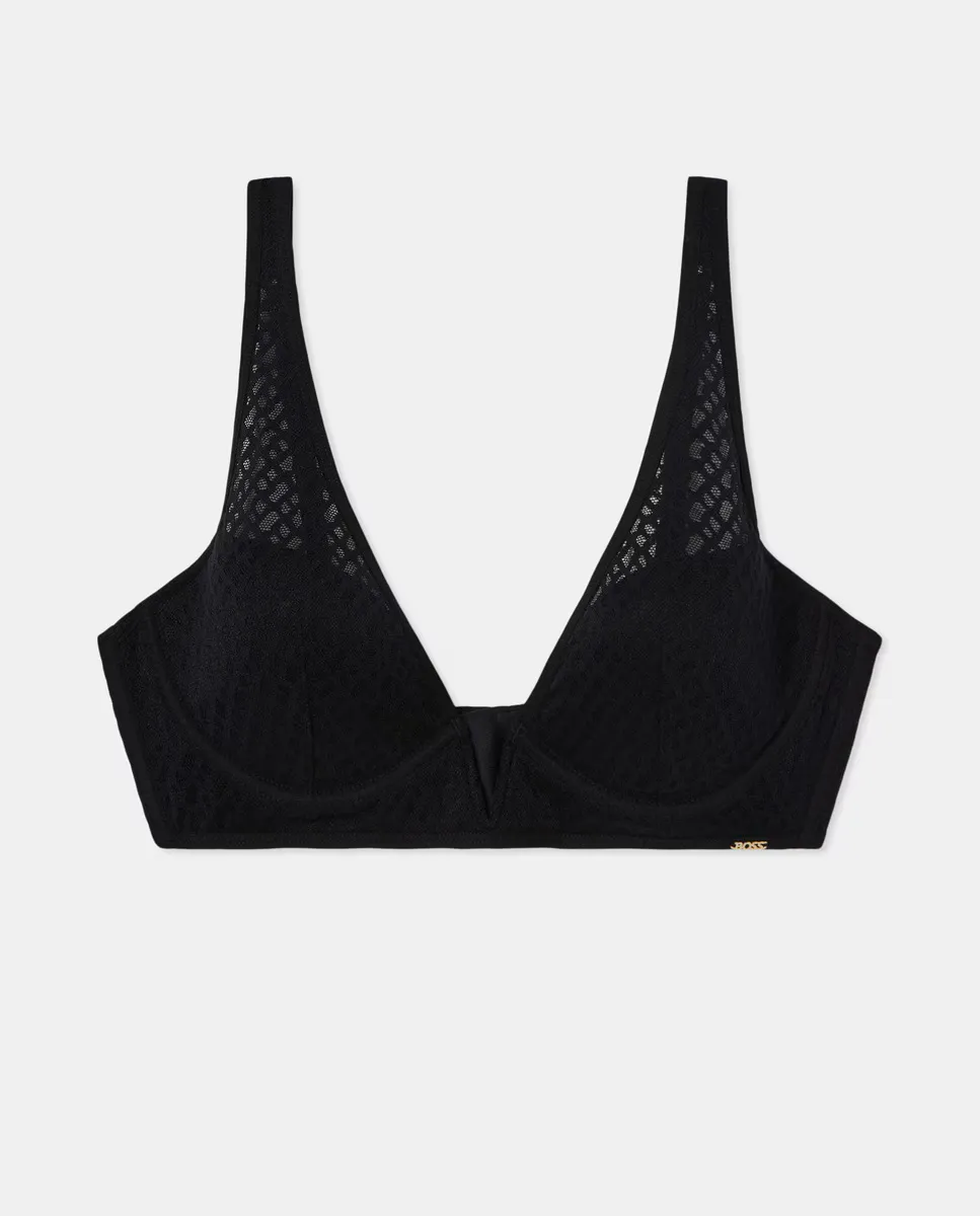 Треугольный бюстгальтер и чашки-спейсеры Boss, черный
Треугольный бюстгальтер и чашки-спейсеры Boss, черный