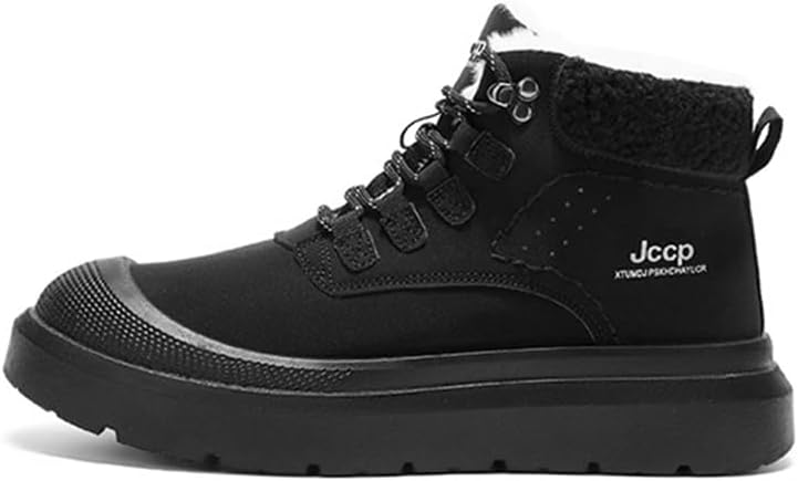 Мужские зимние ботинки с меховой подкладкой, теплые, с шнуровкой, на щиколотку, противоскользящие, для прогулок на улице Zhoupulp, черный
Мужские зимние ботинки с меховой подкладкой, теплые, с шнуровкой, на щиколотку, противоскользящие, для прогулок на улице Zhoupulp, черный