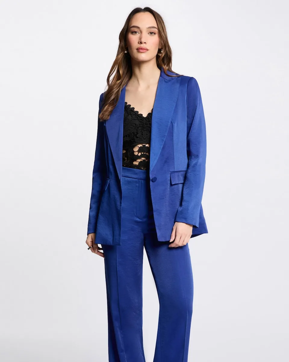 Женский блейзер из антелины с пуговицами Morgan, синий
Женский блейзер из антелины с пуговицами Morgan, синий