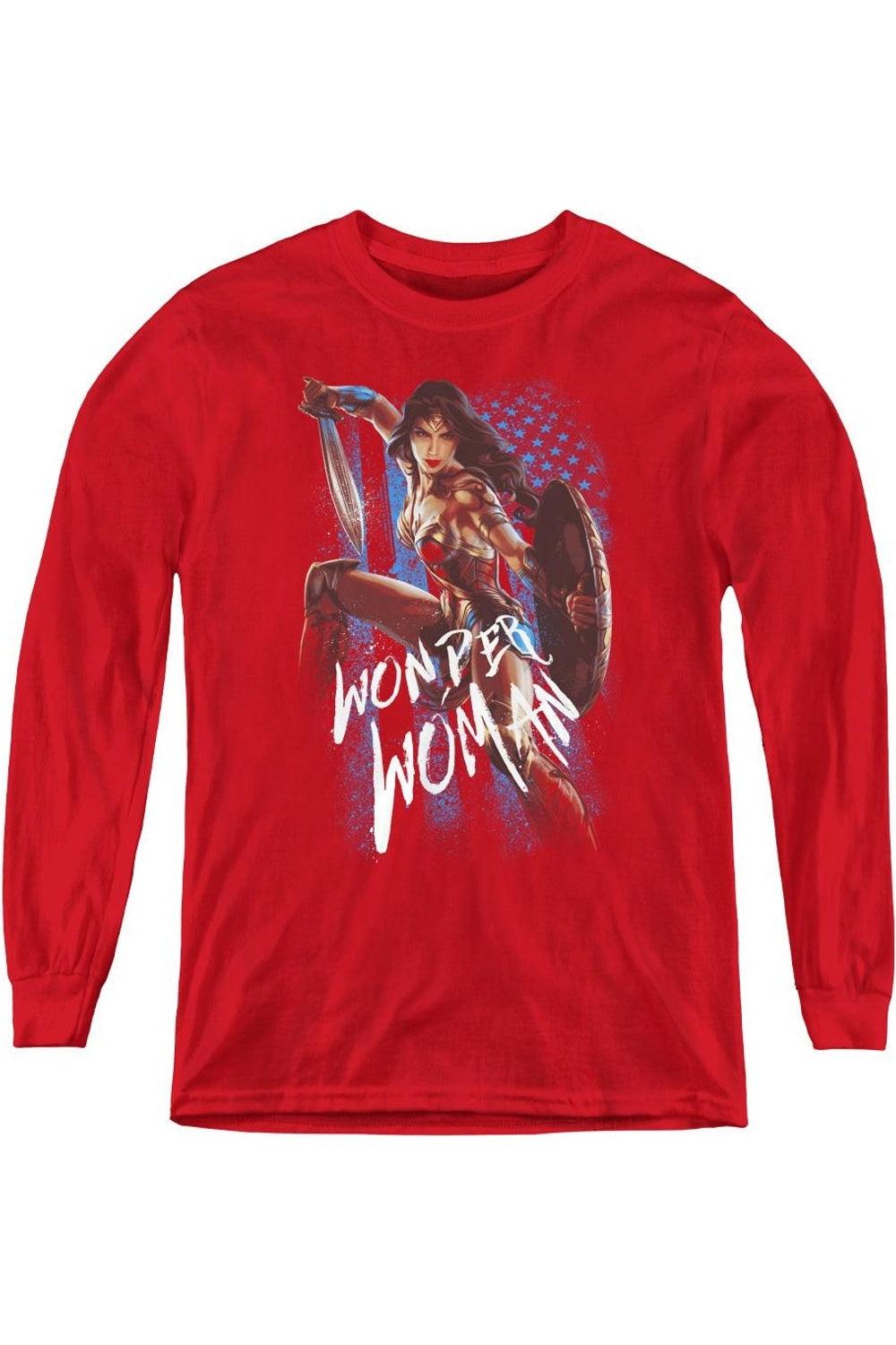 Футболка с длинным рукавом "Чудо-женщина" для подростков Gildan, красный
Футболка с длинным рукавом "Чудо-женщина" для подростков Gildan, красный