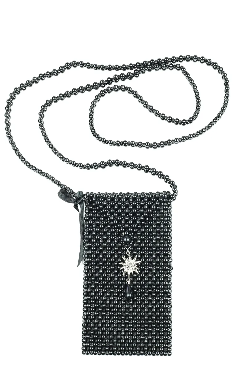 Сумка Allgäu Rebell "Alpenperle", выполненная из сотен жемчужин, с эдельвейсом, черный
Сумка Allgäu Rebell "Alpenperle", выполненная из сотен жемчужин, с эдельвейсом, черный