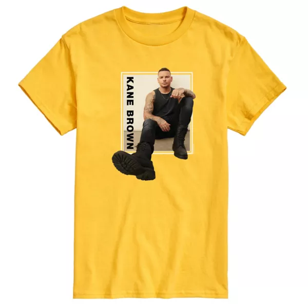 Мужская футболка с принтом Кейна Брауна Licensed Character, желтый
Мужская футболка с принтом Кейна Брауна Licensed Character, желтый