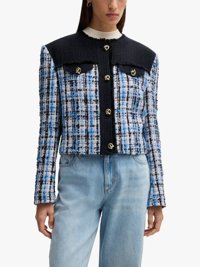 Твидовый пиджак josola с контрастной вставкой HUGO BOSS, разноцветный
Твидовый пиджак josola с контрастной вставкой HUGO BOSS, разноцветный