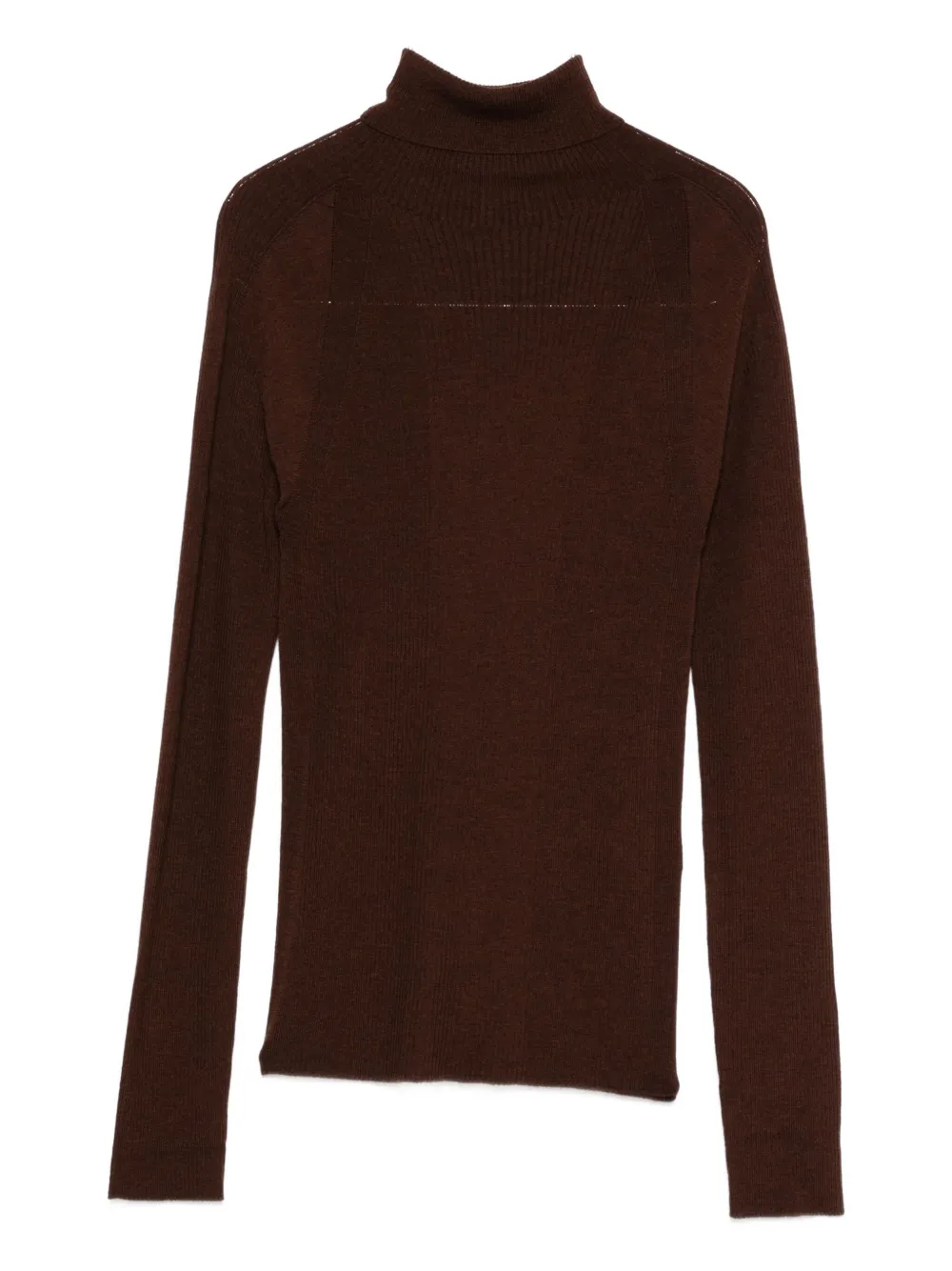 Рифленый свитер с высоким воротником A.P.C., коричневый
Рифленый свитер с высоким воротником A.P.C., коричневый