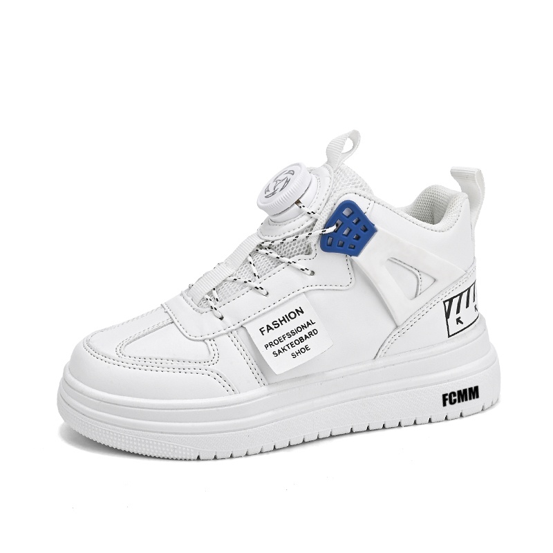 Прочные дышащие высокие повседневные кроссовки для детей FCMM, белый/синий
Прочные дышащие высокие повседневные кроссовки для детей FCMM, белый/синий