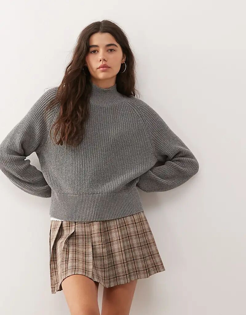 Вязаный джемпер Noisy May с высоким воротом, средне-серый
Вязаный джемпер Noisy May с высоким воротом, средне-серый