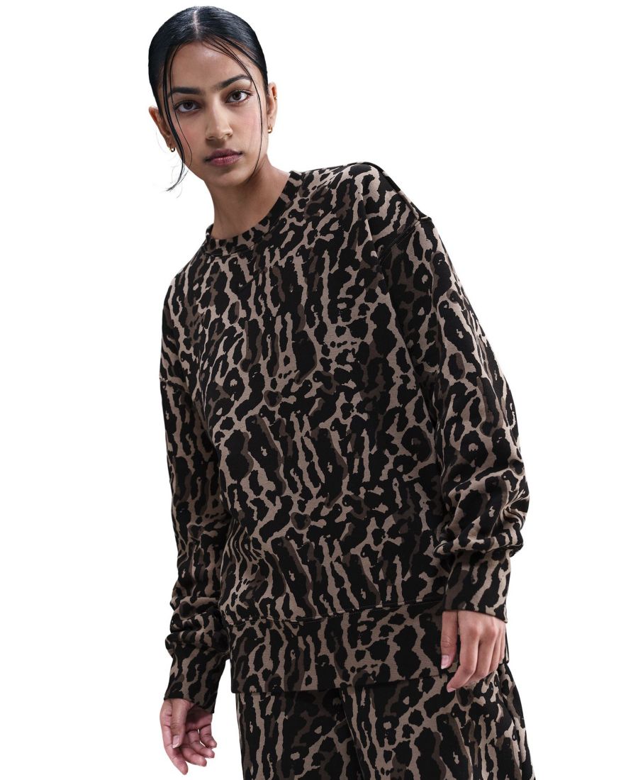 Женская флисовая толстовка Phoenix с принтом и круглым вырезом Nike, Black
Женская флисовая толстовка Phoenix с принтом и круглым вырезом Nike, Black