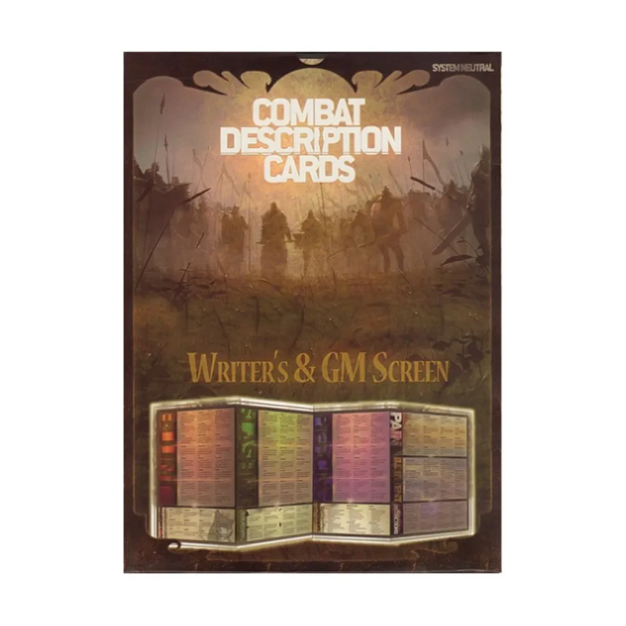 Создание карт описания боя и экран GM, Role Playing Game Accessories (Conflict Games LLC)
Создание карт описания боя и экран GM, Role Playing Game Accessories (Conflict Games LLC)