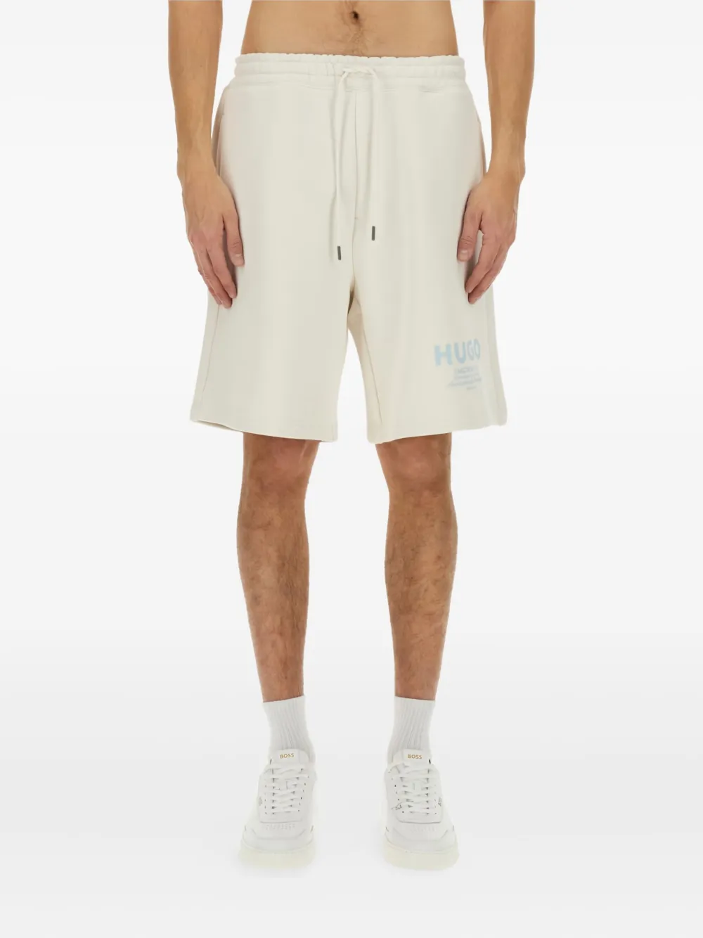 Шорты с кулиской и логотипом BOSS, белый
Шорты с кулиской и логотипом BOSS, белый