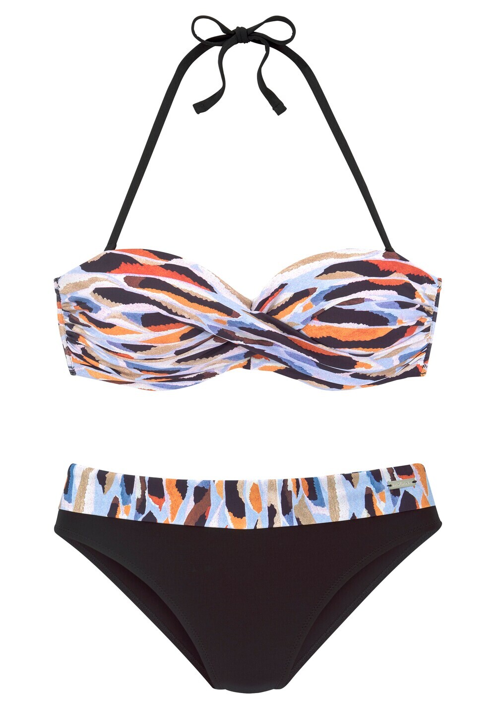 Бандо бикини Lascana, черный
Бандо бикини Lascana, черный