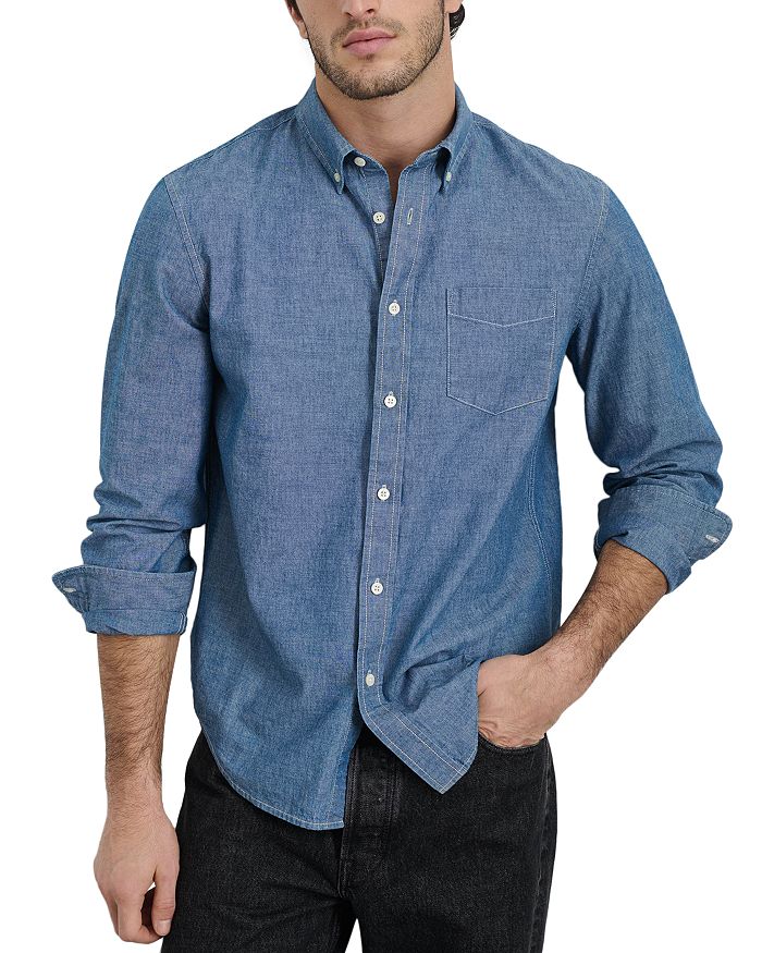 Японская рубашка из шамбре Alex Mill, синий
Японская рубашка из шамбре Alex Mill, синий