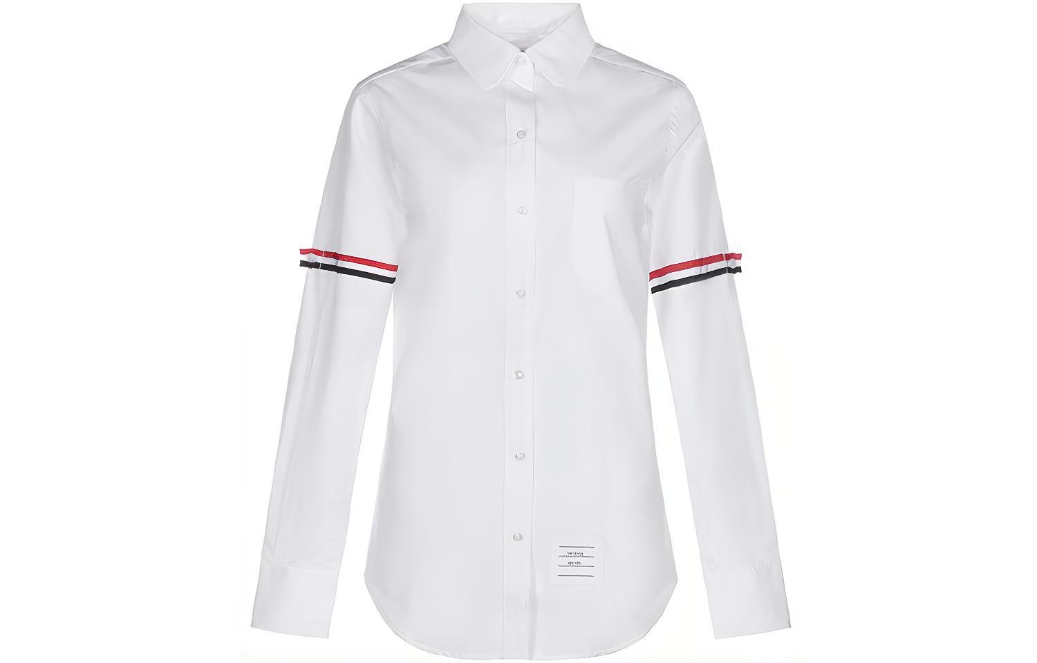 Рубашка с полосками Rwb и пуговицами THOM BROWNE, белый
Рубашка с полосками Rwb и пуговицами THOM BROWNE, белый