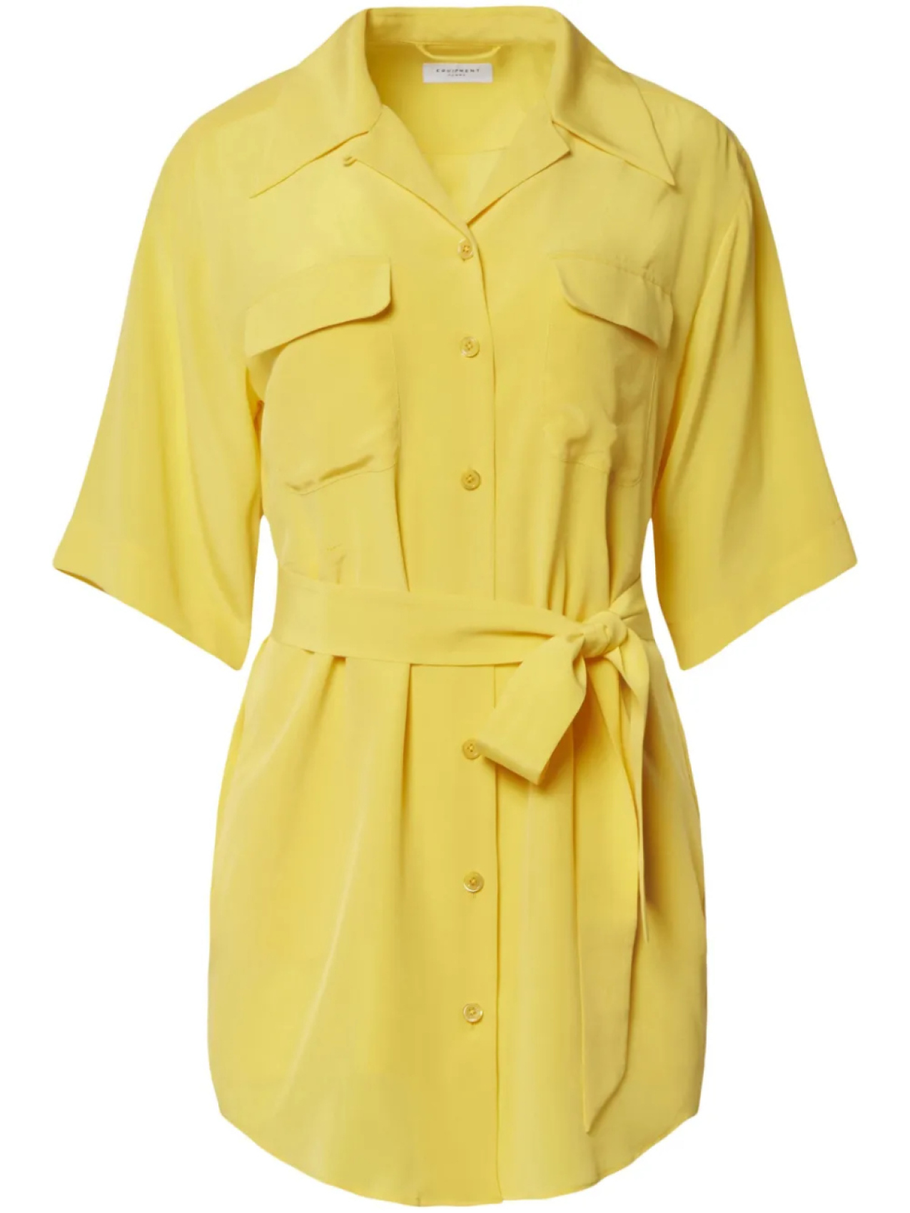 Equipment платье-рубашка мини с короткими рукавами, желтый
Equipment платье-рубашка мини с короткими рукавами, желтый
