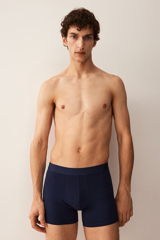 Упаковка из 5 трусов-боксеров средней длины с лайкрой H&M, синий
Упаковка из 5 трусов-боксеров средней длины с лайкрой H&M, синий