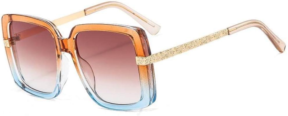 Модные солнцезащитные очки большого размера в квадратной металлической оправе для женщин, классические солнцезащитные очки с защитой от УФ-излучения, модель 2027 года MTZJH, Tea Blue Tea
Модные солнцезащитные очки большого размера в квадратной металлической оправе для женщин, классические солнцезащитные очки с защитой от УФ-излучения, модель 2027 года MTZJH, Tea Blue Tea