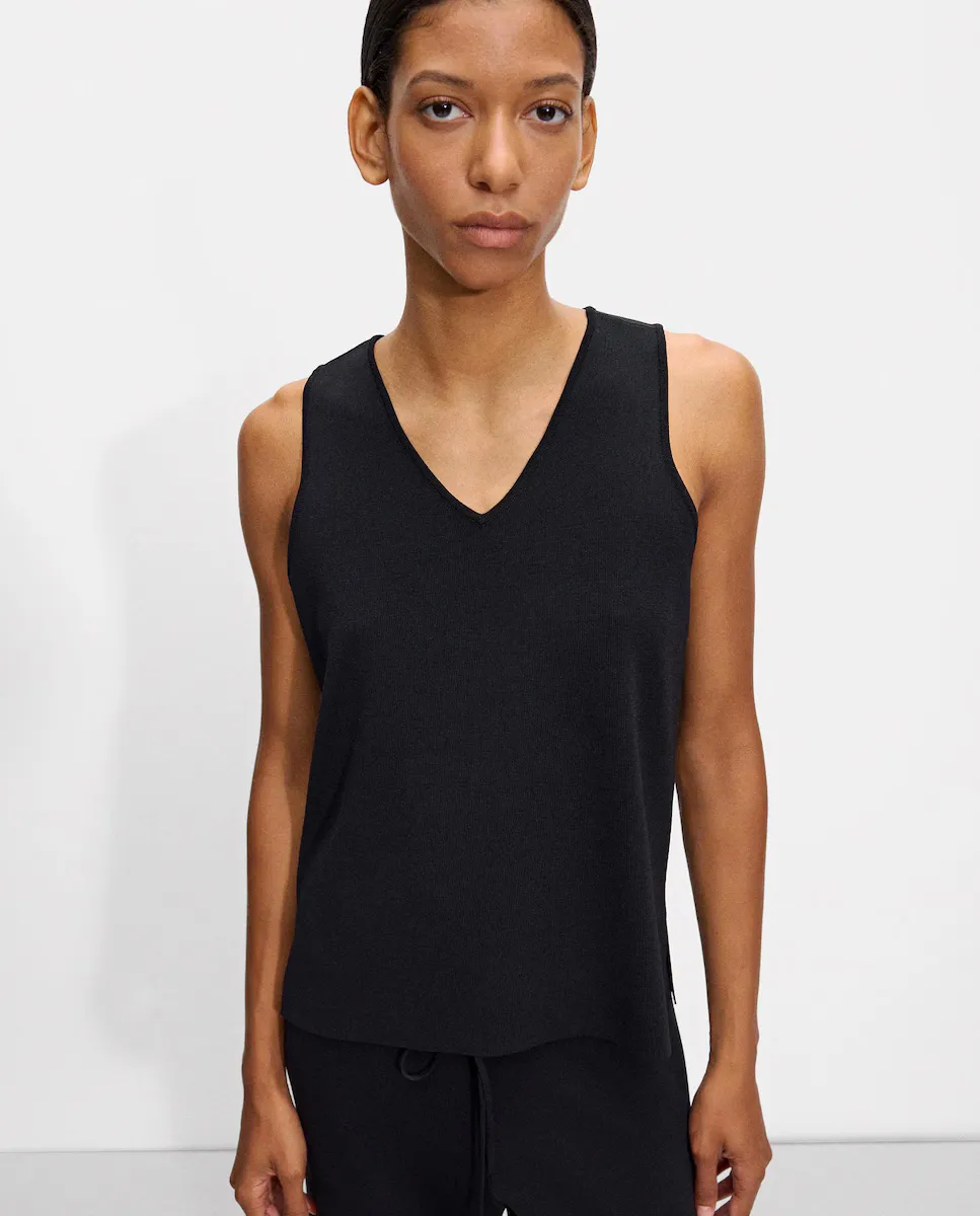 Женский трикотажный топ без рукавов, однотонный Parfois, черный
Женский трикотажный топ без рукавов, однотонный Parfois, черный