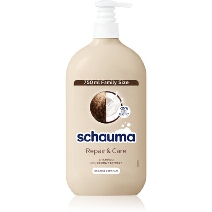 Schwarzkopf Schauma Repair & Care Шампунь для сухих и поврежденных волос с кокосом - 750 мл
Schwarzkopf Schauma Repair & Care Шампунь для сухих и поврежденных волос с кокосом - 750 мл