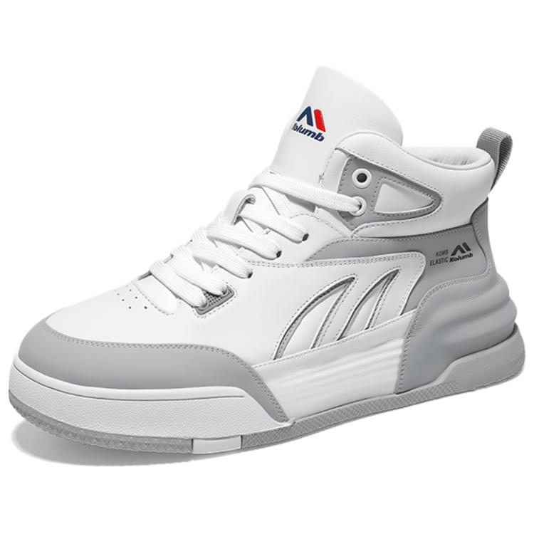 Kolumb Амортизирующие, противоскользящие и износостойкие высокие повседневные туфли для мужчин, белые, серые
Kolumb Амортизирующие, противоскользящие и износостойкие высокие повседневные туфли для мужчин, белые, серые