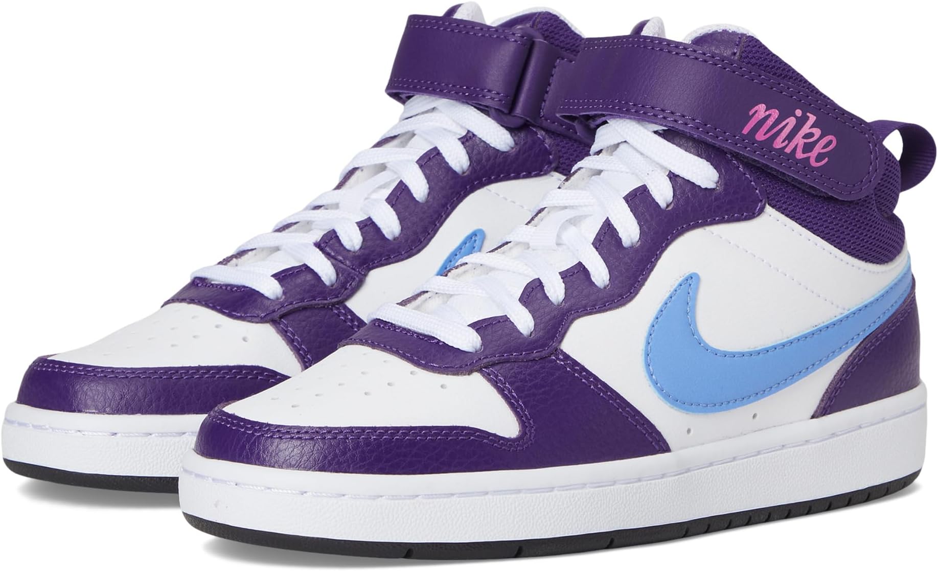 Кроссовки Nike Kids Court Borough Mid 2, White/Royal Pulse/Eggplant
Кроссовки Nike Kids Court Borough Mid 2, White/Royal Pulse/Eggplant