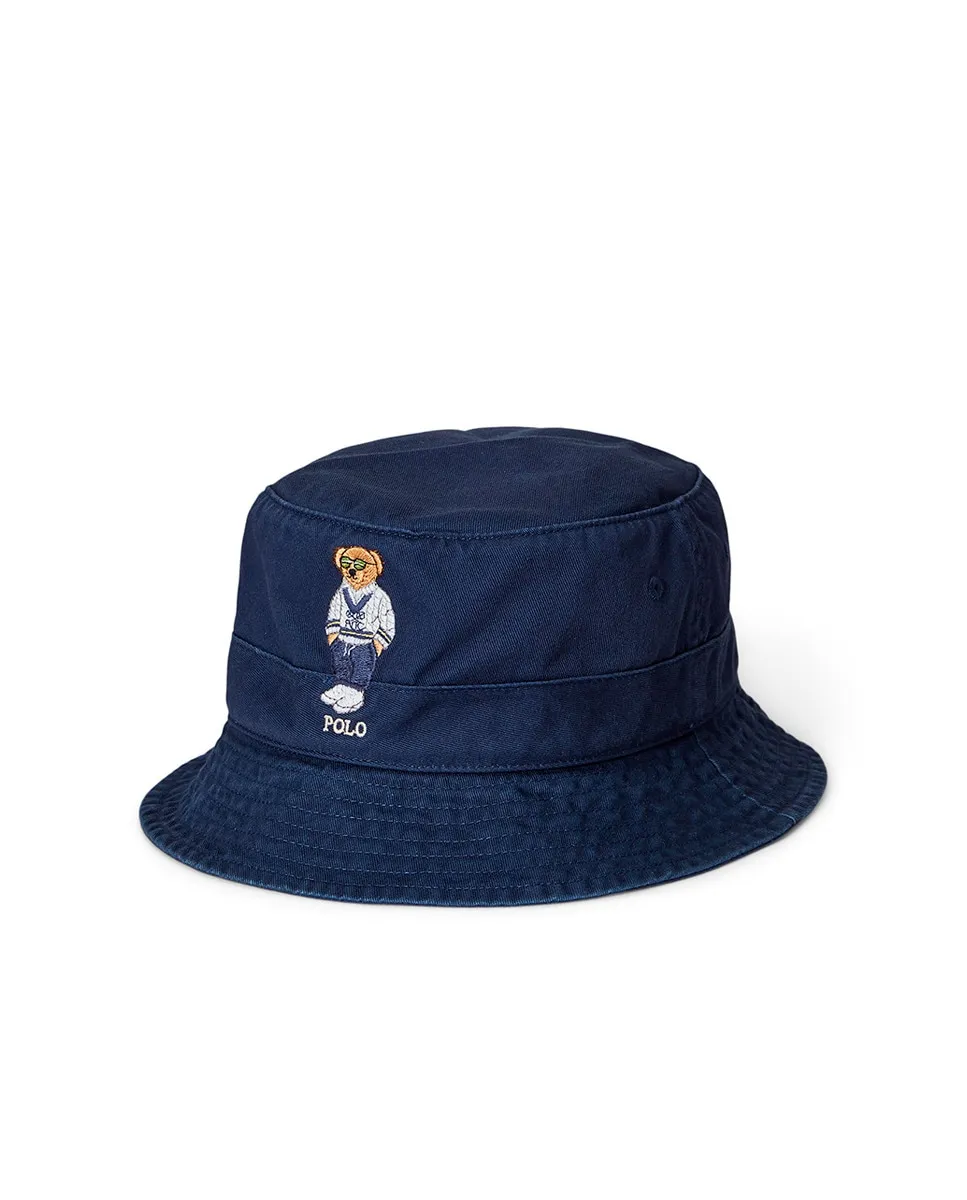 Мужская хлопковая панама с изображением медведя Polo Polo Ralph Lauren, тёмно-синий
Мужская хлопковая панама с изображением медведя Polo Polo Ralph Lauren, тёмно-синий