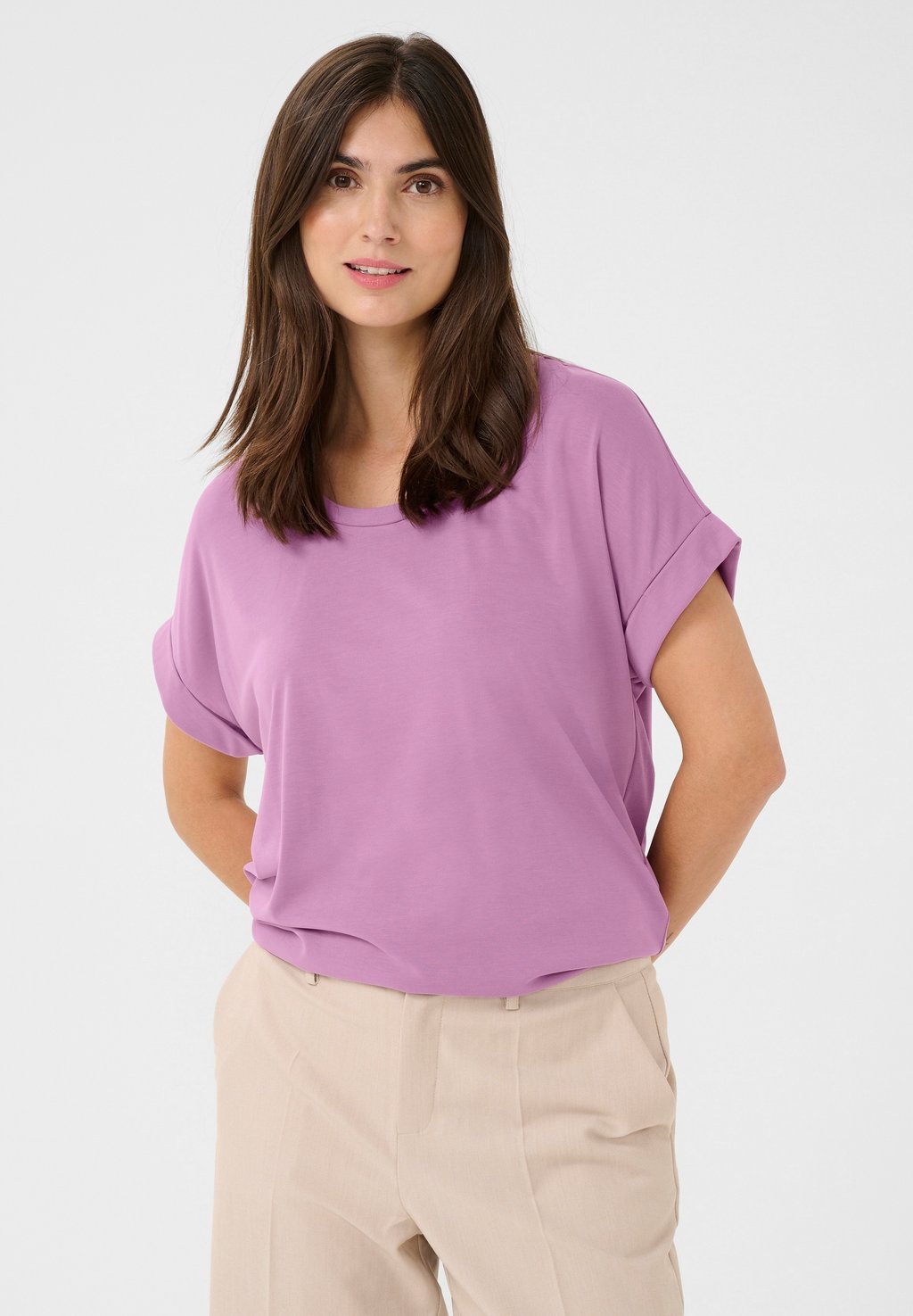 Базовая футболка CUKAJSA Culture, фиолетовый 
Базовая футболка CUKAJSA Culture, фиолетовый