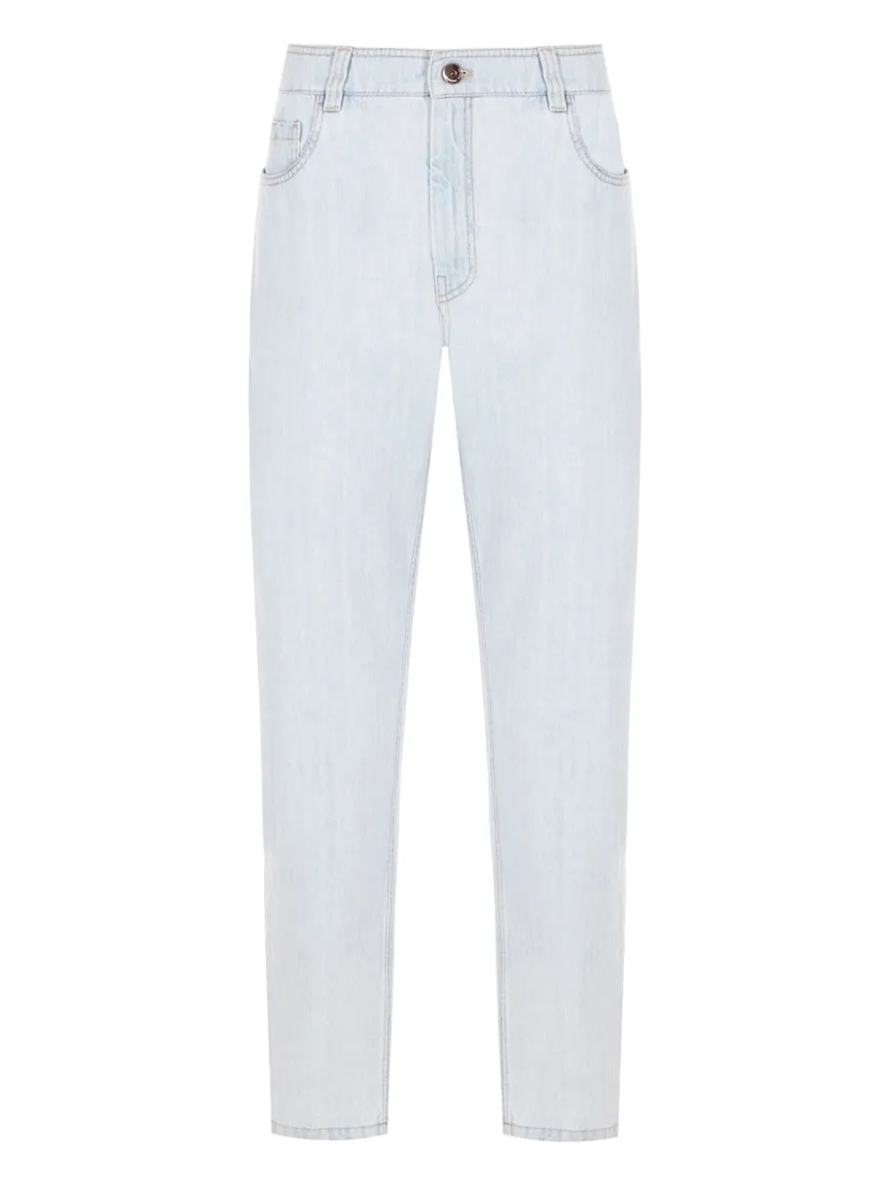 Прямые джинсы с нашивкой-логотипом Brunello Cucinelli, синий
Прямые джинсы с нашивкой-логотипом Brunello Cucinelli, синий